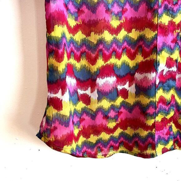 WRANGLER Women's Long Sleeve Multicolor V Neck Blouse Made in India - Picture 3 of 9